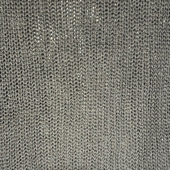 Emery Rose Black Hollow Out with Multi Color Floral Pattern Knitted Sweater Sz S - Picture 3 of 6